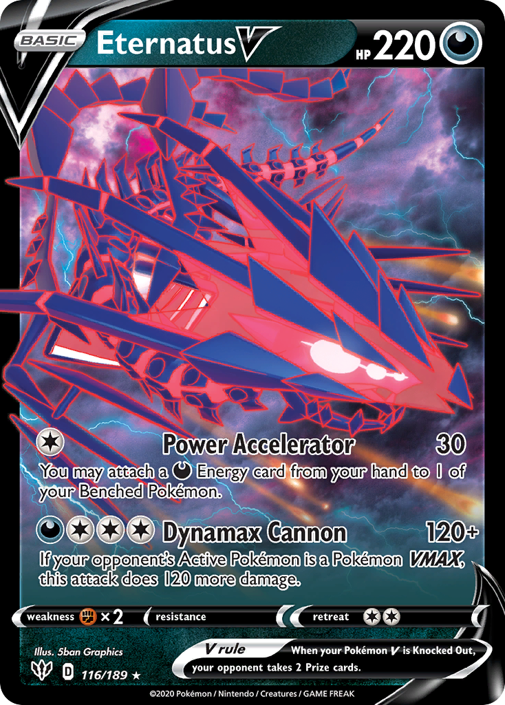 Eternatus V 116/189 - Darkness Ablaze Holofoil - Poke-Collect