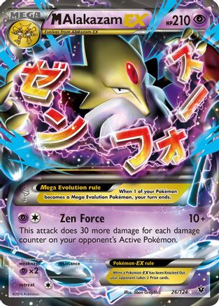 M Alakazam-EX 26/124 - Fates Collide Holofoil - Poke-Collect