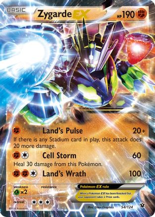 Zygarde-EX 54/124 - Fates Collide Holofoil - Poke-Collect