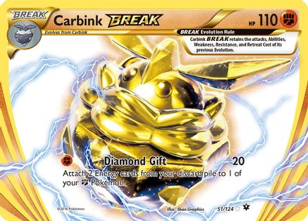 Carbink BREAK 51/124 - XY  Fates Collide Holofoil - Poke-Collect
