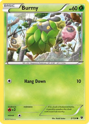 Burmy 2/124 - XY  Fates Collide Reverse Holofoil - Poke-Collect