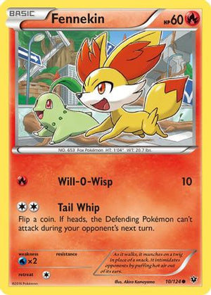 Fennekin (10) 10/124 - XY  Fates Collide Reverse Holofoil - Poke-Collect