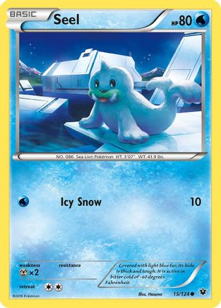 Seel 15/124 - XY  Fates Collide - Poke-Collect