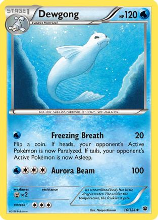 Dewgong 16/124 - XY  Fates Collide - Poke-Collect