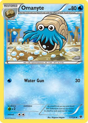 Omanyte 17/124 - Fates Collide - Poke-Collect