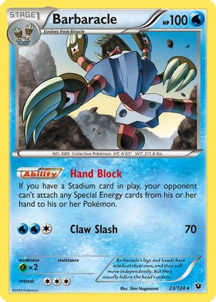 Barbaracle 23/124 - XY  Fates Collide - Poke-Collect