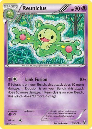 Reuniclus 35/124 - XY  Fates Collide Reverse Holofoil - Poke-Collect