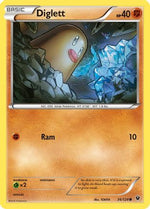 Diglett 36/124 - XY  Fates Collide Reverse Holofoil - Poke-Collect