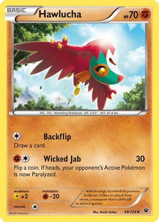 Hawlucha 48/124 - XY  Fates Collide - Poke-Collect