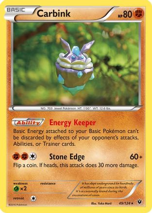 Carbink (49) 49/124 - XY  Fates Collide Reverse Holofoil - Poke-Collect