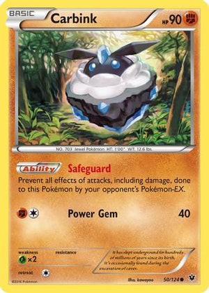 Carbink (50) 50/124 - XY  Fates Collide Reverse Holofoil - Poke-Collect