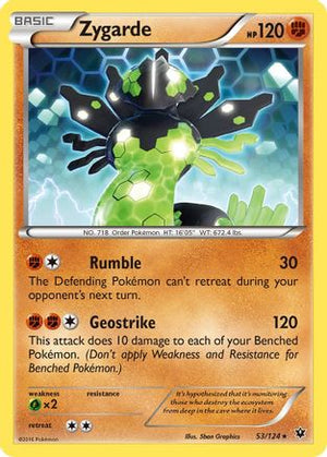 Zygarde 53/124 - Fates Collide Reverse Holofoil - Poke-Collect