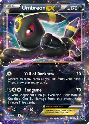 Umbreon-EX 55/124 - Fates Collide Holofoil - Poke-Collect
