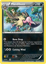 Mandibuzz 58/124 - XY  Fates Collide Reverse Holofoil - Poke-Collect