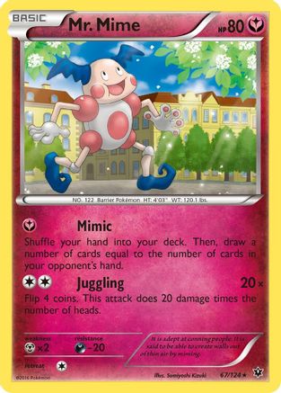 Mr. Mime 67/124 - XY  Fates Collide - Poke-Collect