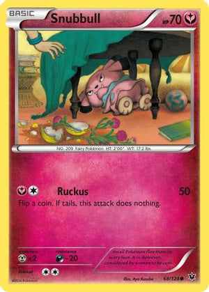 Snubbull 68/124 - Fates Collide Reverse Holofoil - Poke-Collect