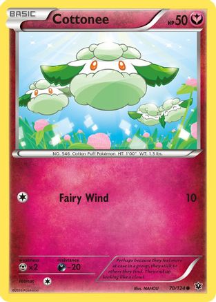 Cottonee 70/124 - XY  Fates Collide - Poke-Collect