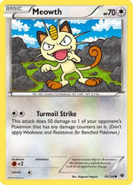 Meowth 74/124 - Fates Collide Reverse Holofoil - Poke-Collect