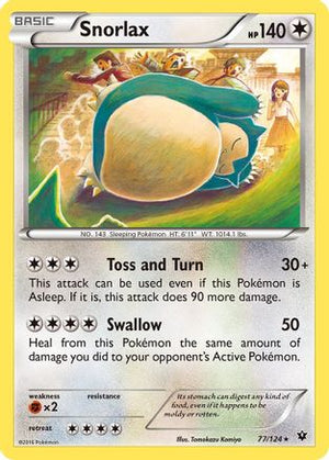 Snorlax 77/124 - Fates Collide Reverse Holofoil - Poke-Collect
