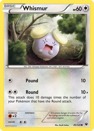 Whismur 80/124 - Fates Collide Reverse Holofoil