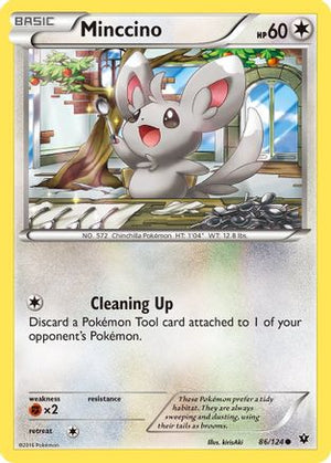 Minccino 86/124 - Fates Collide Reverse Holofoil - Poke-Collect