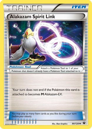 Alakazam Spirit Link 90/124 - Fates Collide Reverse Holofoil - Poke-Collect