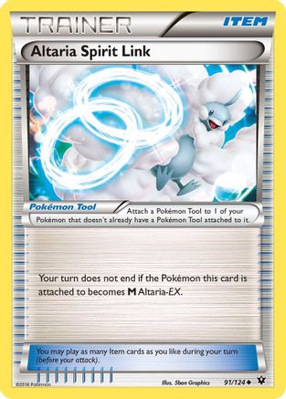 Altaria Spirit Link 91/124 - XY  Fates Collide Reverse Holofoil - Poke-Collect