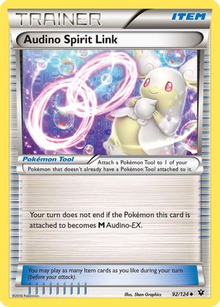 Audino Spirit Link 92/124 - XY  Fates Collide Reverse Holofoil - Poke-Collect