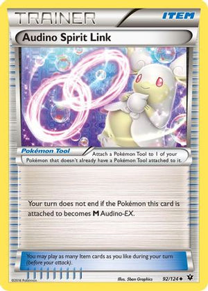 Audino Spirit Link 92/124 - XY  Fates Collide Reverse Holofoil - Poke-Collect