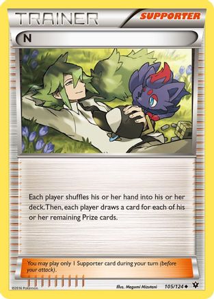 N (Supporter) 105/124 - XY  Fates Collide - Poke-Collect
