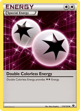 Double Colorless Energy 114/124 - XY  Fates Collide - Poke-Collect