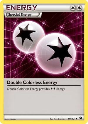 Double Colorless Energy 114/124 - XY  Fates Collide - Poke-Collect