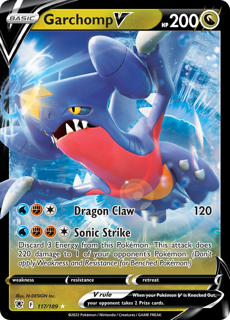 Garchomp V 117/189 - SWSH10 Astral Radiance Holofoil - Poke-Collect
