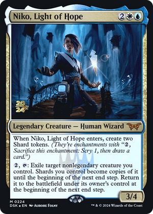 Niko, Light of Hope (PRE-224) - Duskmourn: House of Horror Promos Foil