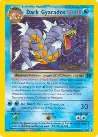 Dark Gyarados (Prerelease) 8 - WoTC Promo Holofoil - Poke-Collect
