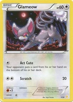 Glameow (1) 1 - XY Trainer Kit Pikachu Libre & Suicune - Poke-Collect