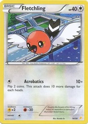 Fletchling 16 - XY Trainer Kit Pikachu Libre & Suicune - Poke-Collect