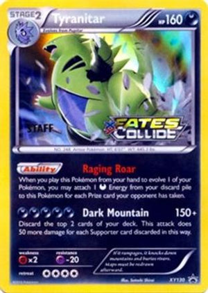 Tyranitar (Staff Prerelease) XY130 - XY Promos Holofoil