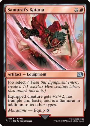 Samurai's Katana (FIN-154) - FINAL FANTASY Foil