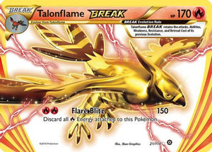Talonflame BREAK 21/114 - Steam Siege Holofoil - Poke-Collect