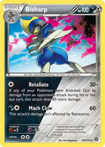 Bisharp 64/114 - XY  Steam Siege Reverse Holofoil - Poke-Collect