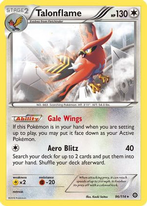 Talonflame 96/114 - Steam Siege Reverse Holofoil - Poke-Collect