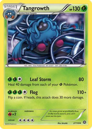Tangrowth 2/114 - Steam Siege Reverse Holofoil - Poke-Collect