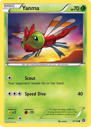 Yanma 6/114 - Steam Siege Reverse Holofoil - Poke-Collect