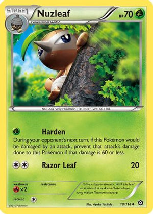 Nuzleaf 10/114 - Steam Siege - Poke-Collect