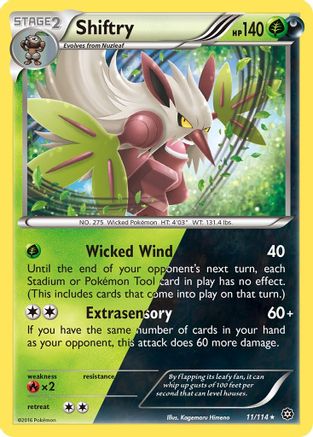 Shiftry 11/114 - XY  Steam Siege Holofoil - Poke-Collect