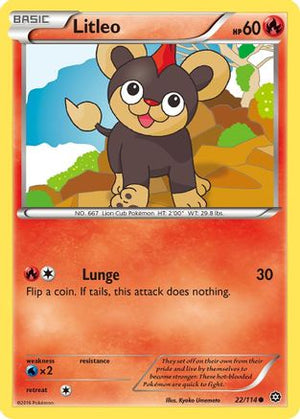 Litleo 22/114 - Steam Siege - Poke-Collect