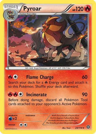 Pyroar 23/114 - XY  Steam Siege - Poke-Collect