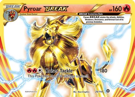 Pyroar BREAK 24/114 - Steam Siege Holofoil - Poke-Collect