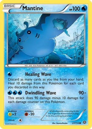 Mantine 27/114 - Steam Siege Reverse Holofoil - Poke-Collect